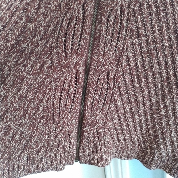 Kasper Brunette Sergenti Knit Zip Front Sweater Jacket 1X - Picture 4 of 13